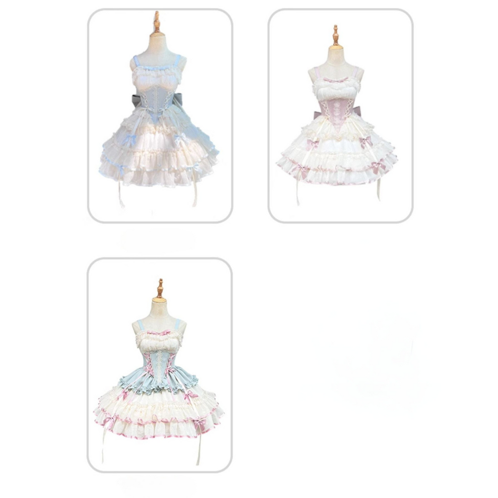 【予約販売】Fairy Garden バレエ風ショートドレス 新色追加