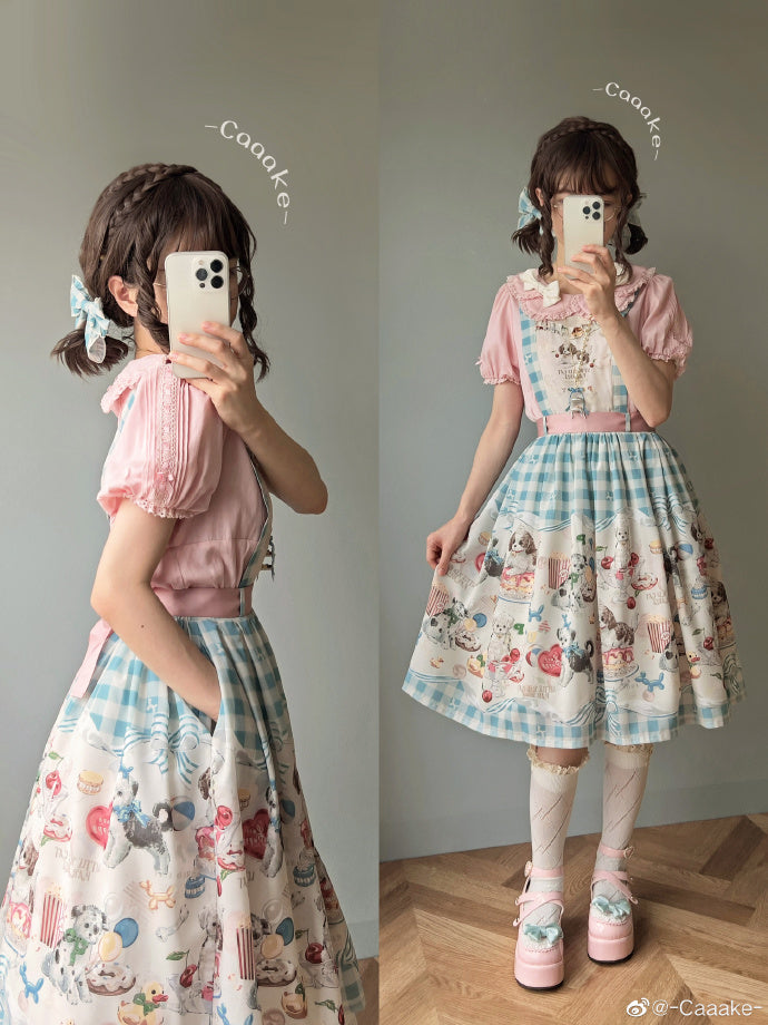 Puppy Patissier 2wayサロペットスカート
