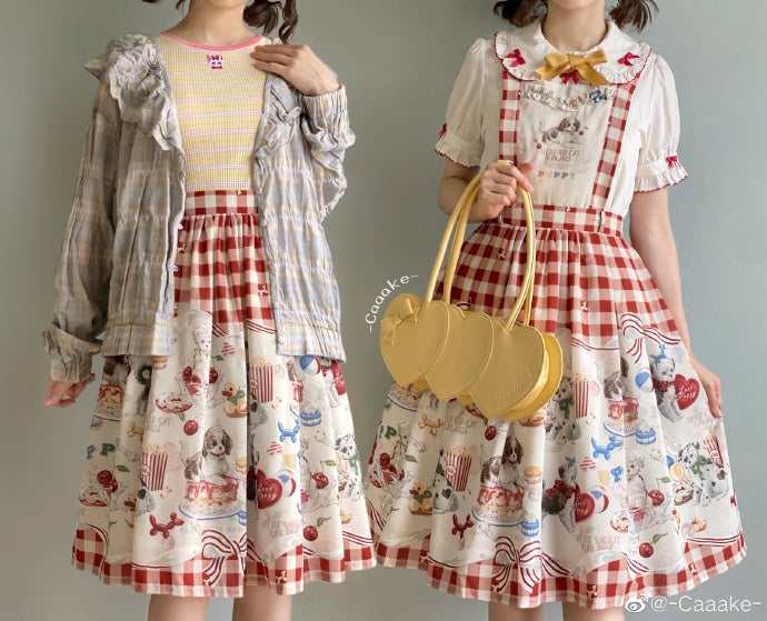 Puppy Patissier 2wayサロペットスカート