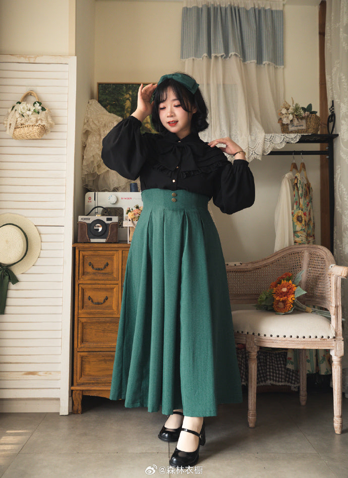 Forest Basket 4.0 10枚はぎスカート リボンのヘアアクセ付
