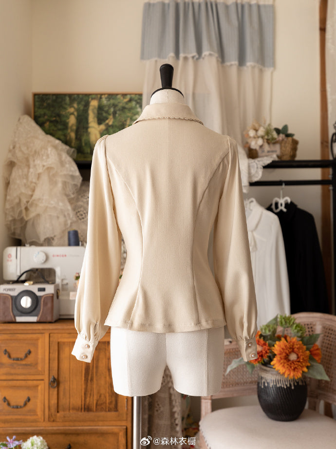 [Pre-order] Small Manor Classical Jabotai Blouse [Buy together for 20% off]