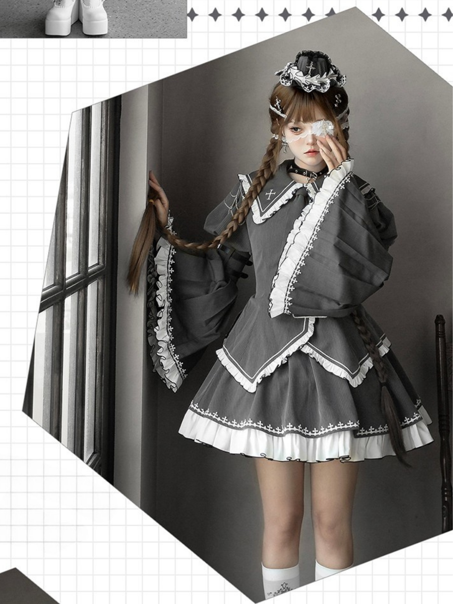 Cross Belt 制服風ゴシックセットアップ