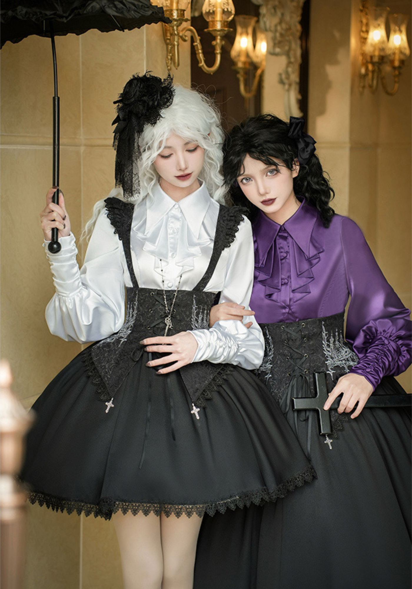 予約販売】Night of Thorns ゴシックブラウス – ロリータファッション 予約販売】Night of Thorns ゴシックブラウス – ロリータファッション