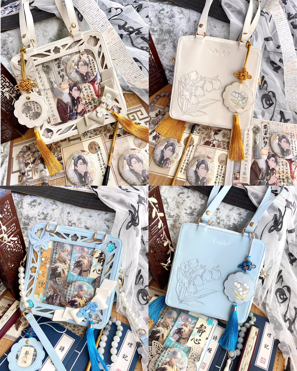 【一部予約販売】中華風 鈴蘭痛バッグ全6色