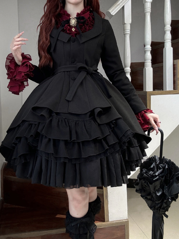 [Pre-orders available until November 12th] Yoiyami Rose Elegant Gothic Frill Dress