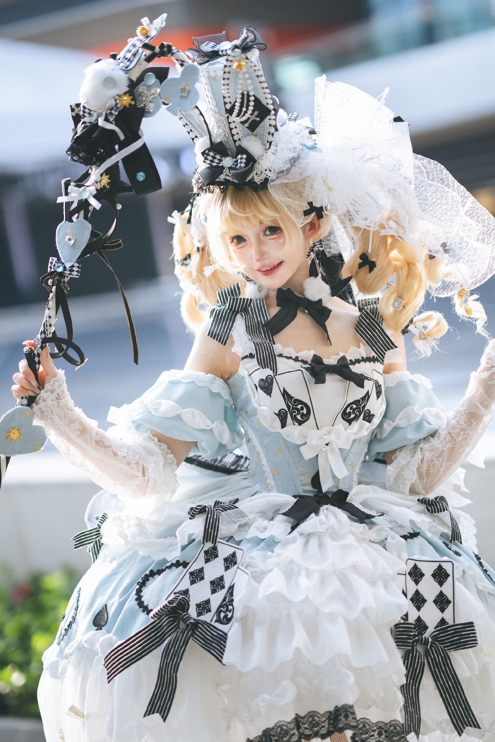 【受注予約7/22まで】Alice's Banquet ヴェール付きドレス・ロング丈
