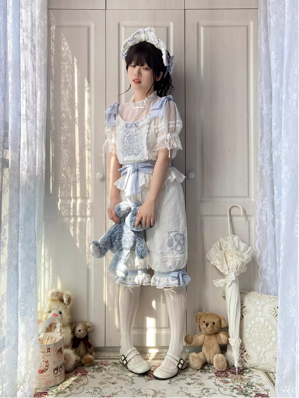 Mysterious Embroidery コットンスカート ショート丈・ロング丈