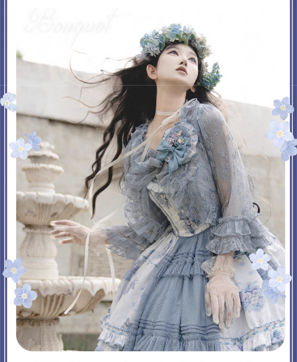 Eternal Bouquet フラワーレースカーディガン