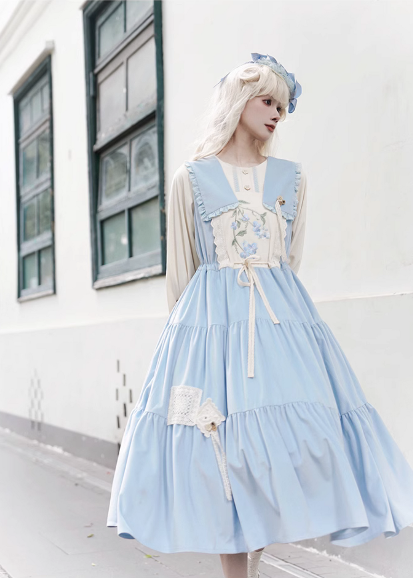 Myosotis Forget-me-not Layered Dress