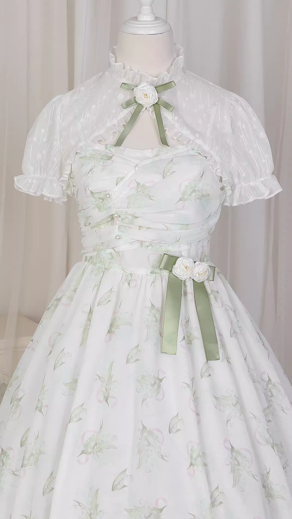 Lily of the valley 朝露のジャンパースカートとボレロ