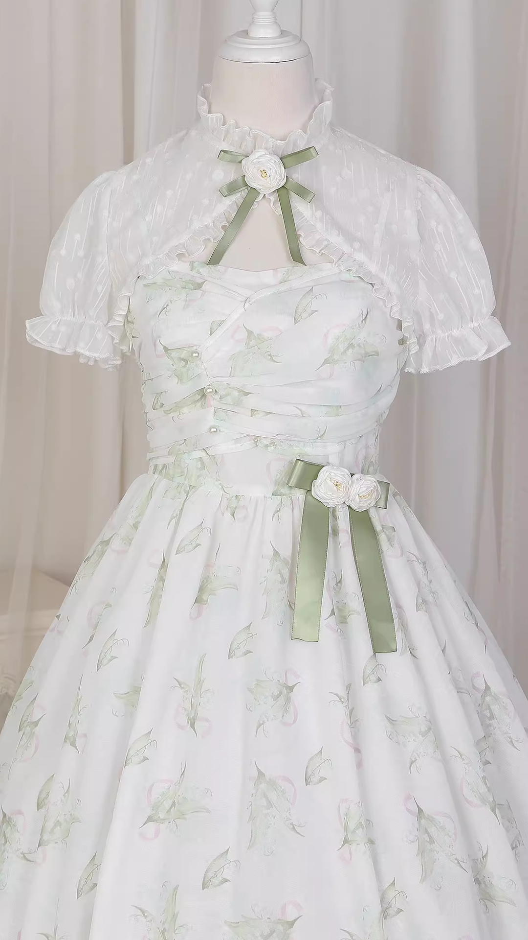 Lily of the valley 朝露のジャンパースカートとボレロ
