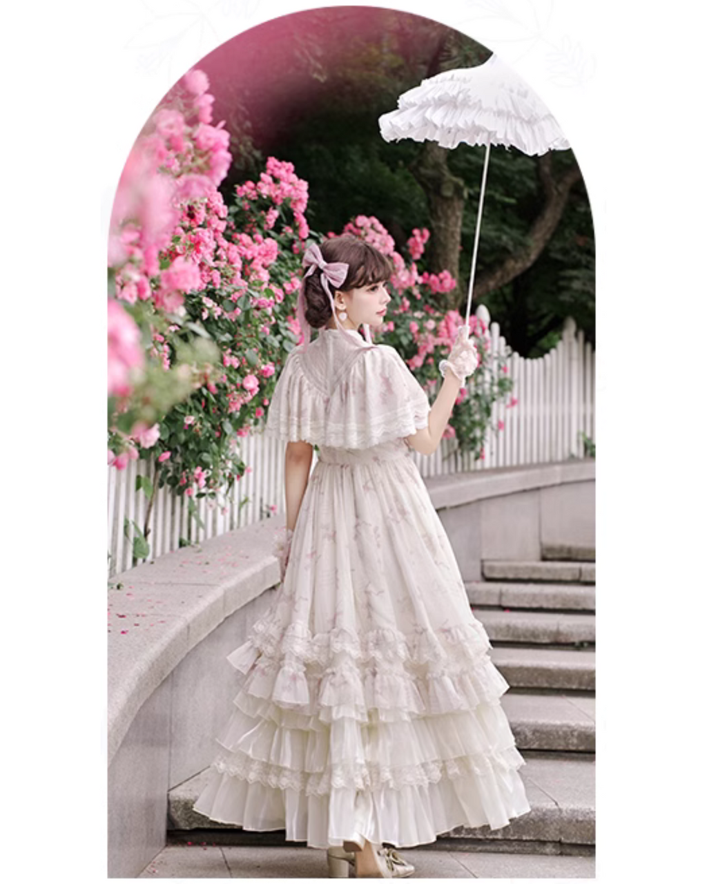 Edwardian クアドラプルリボンワンピース