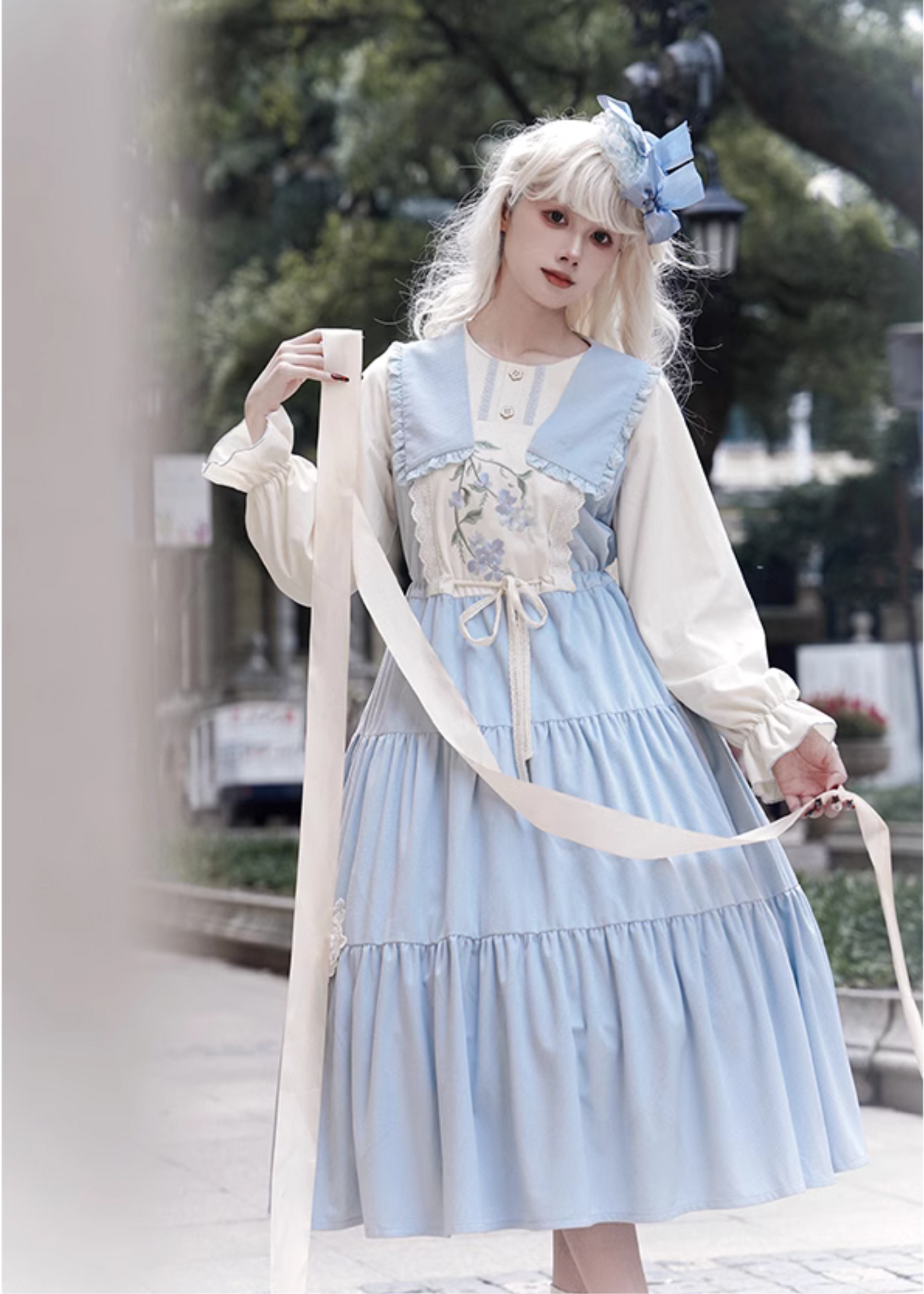 Myosotis Forget-me-not Layered Dress