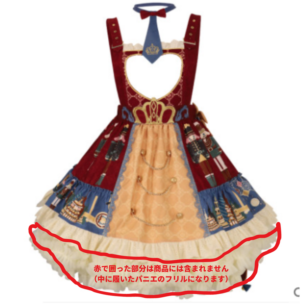 【予約販売】くるみ割り人形のクリスマスロリータジャンパースカート　お正月ロリータ