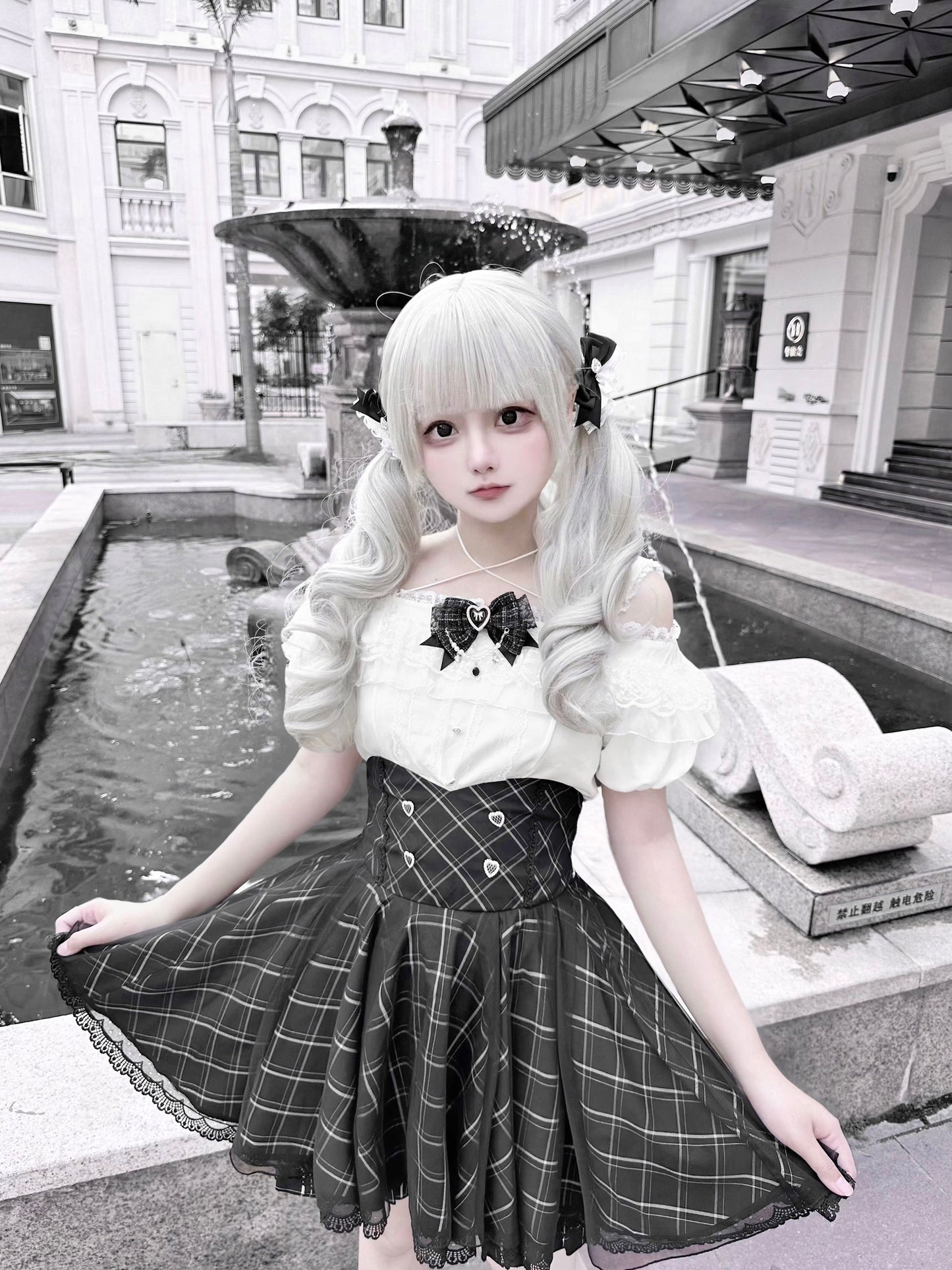 Black Heart サブカル地雷系ミニ丈セットアップ