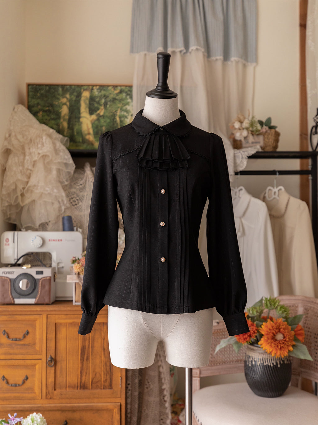 [Pre-order] Small Manor Classical Jabotai Blouse [Buy together for 20% off]