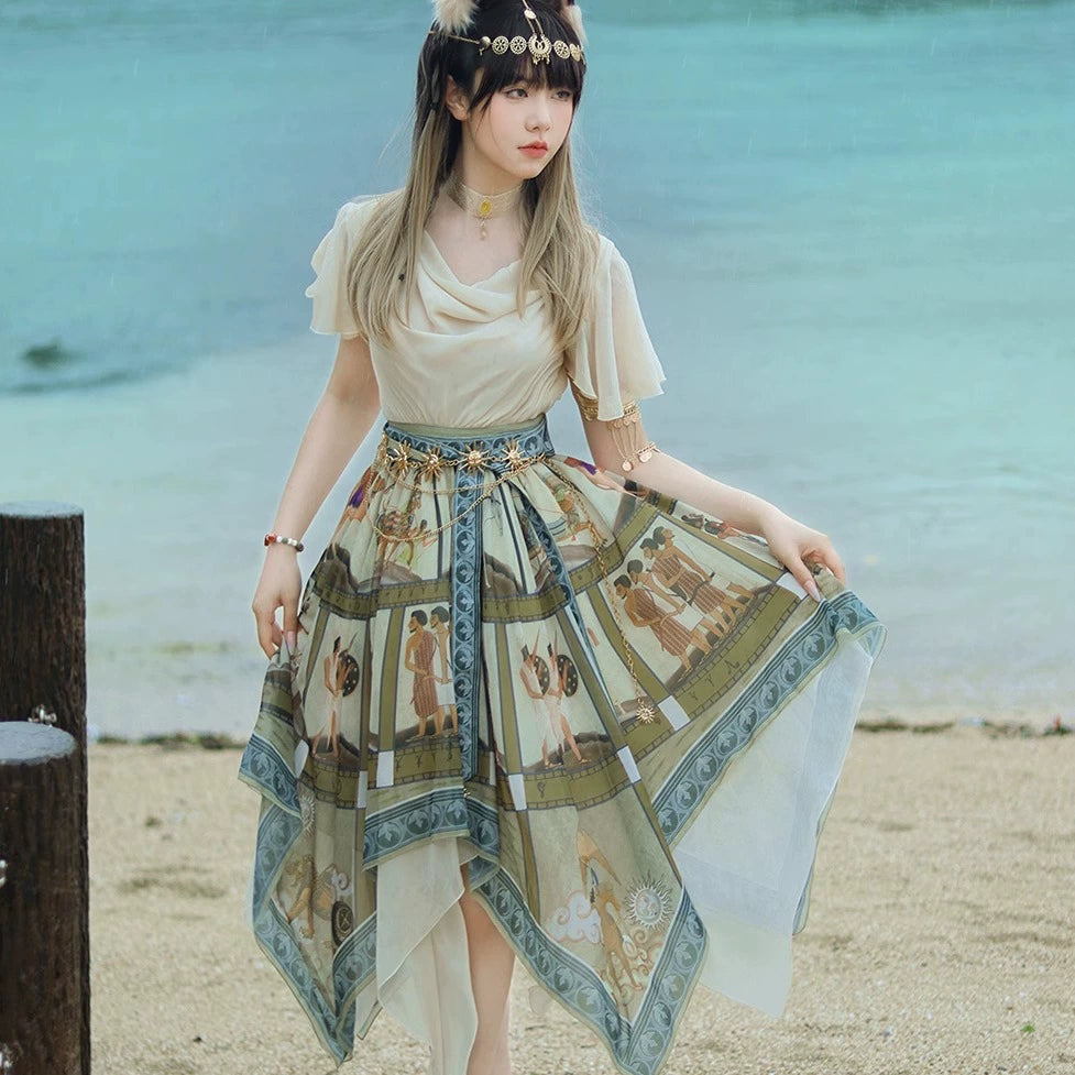 【予約販売】Papyrus Storyイレギュラーヘムワンピース