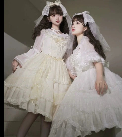June Bride フラワーレースジャンパースカート 全4色