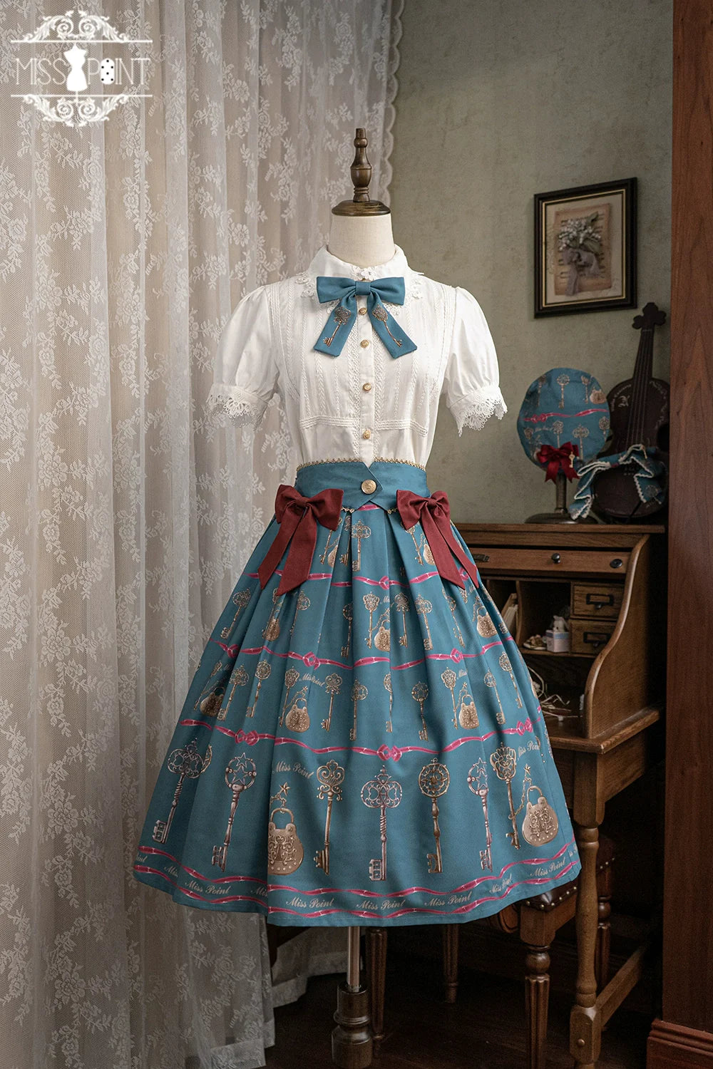 Secret Key Antique 2way Suspender Skirt