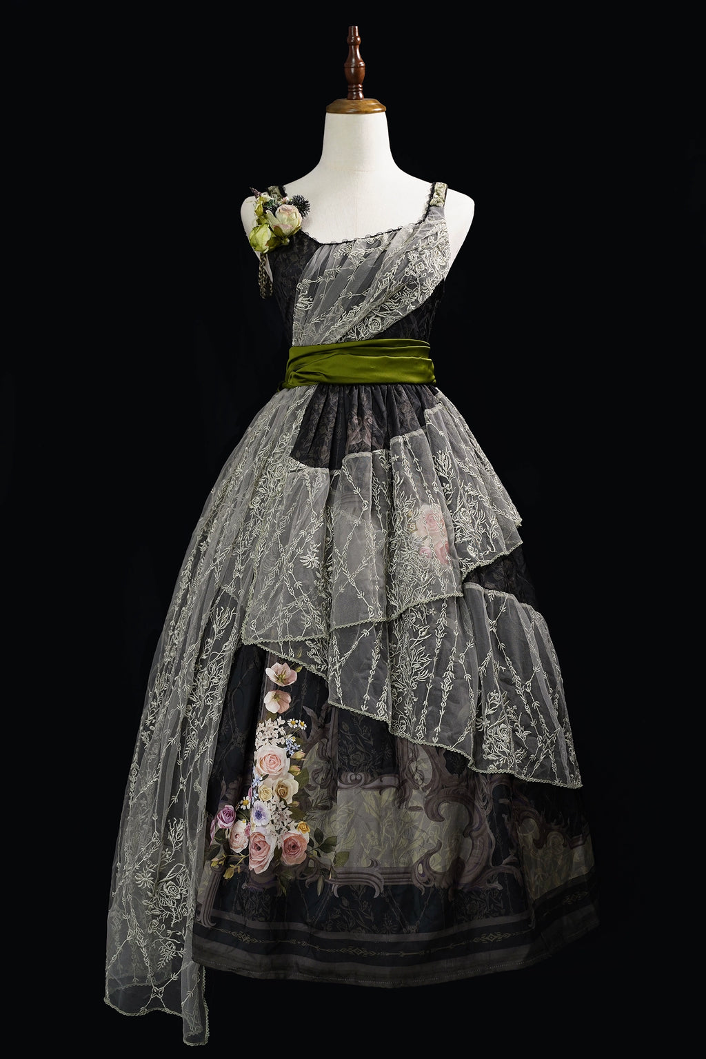 [Pre-orders available until 1/23] Anthea Garden jumper skirts in two styles, with floral prints