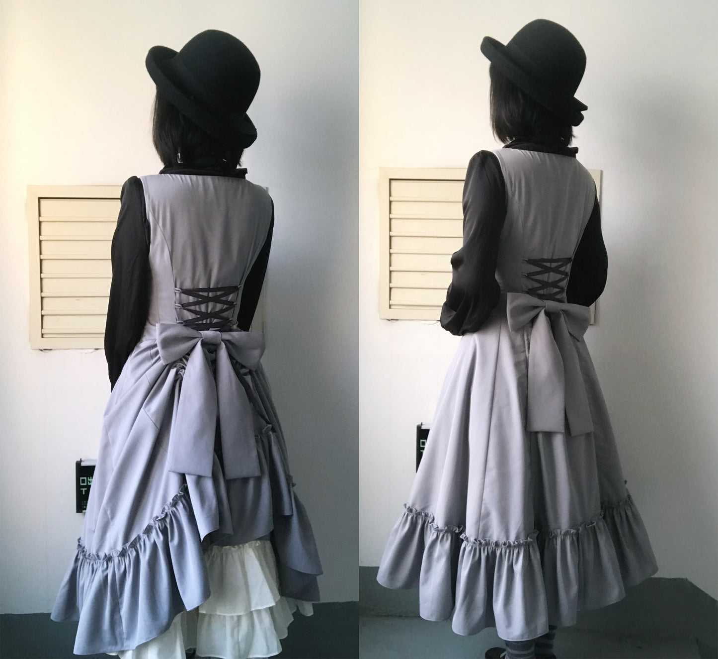 【受注予約12/3まで】Monochrome Reverie ジャンパースカート・無地