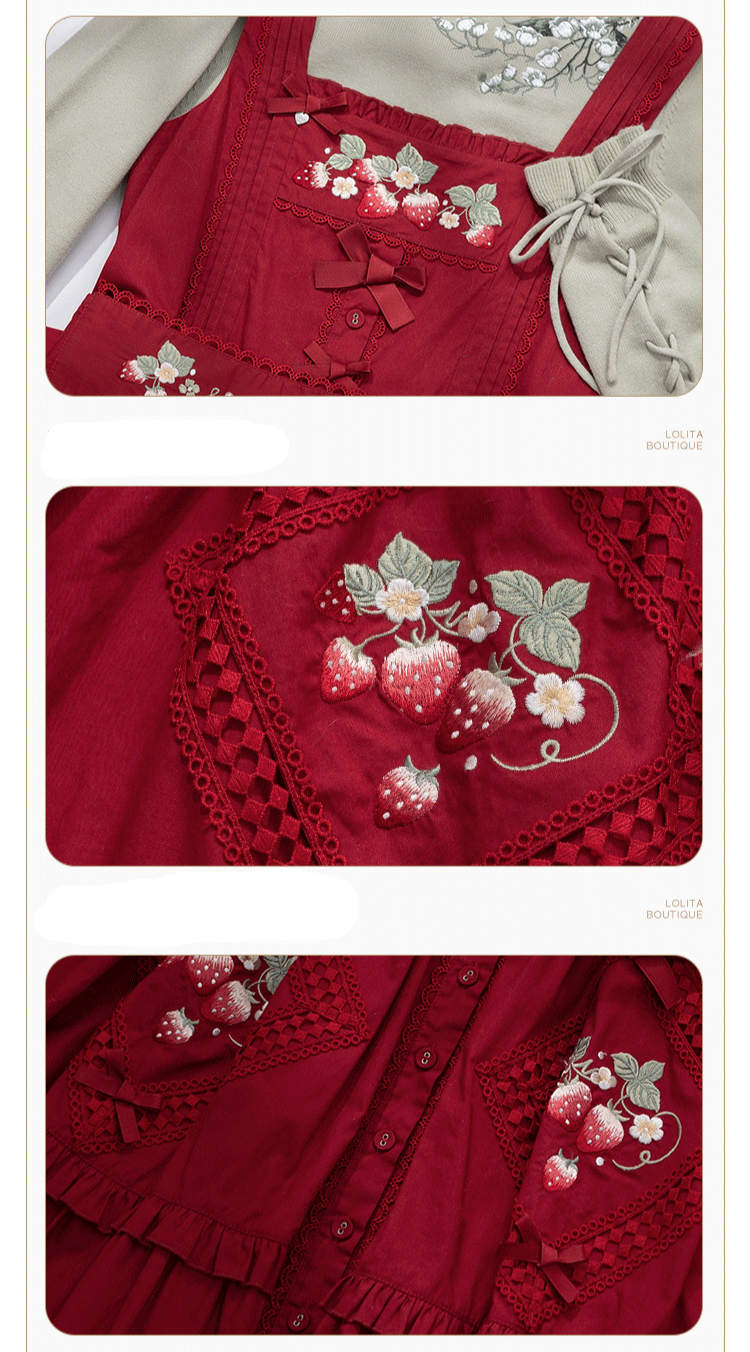 [Pre-orders available until 9/1] On the Hills Embroidered Jumper Skirt Long Length