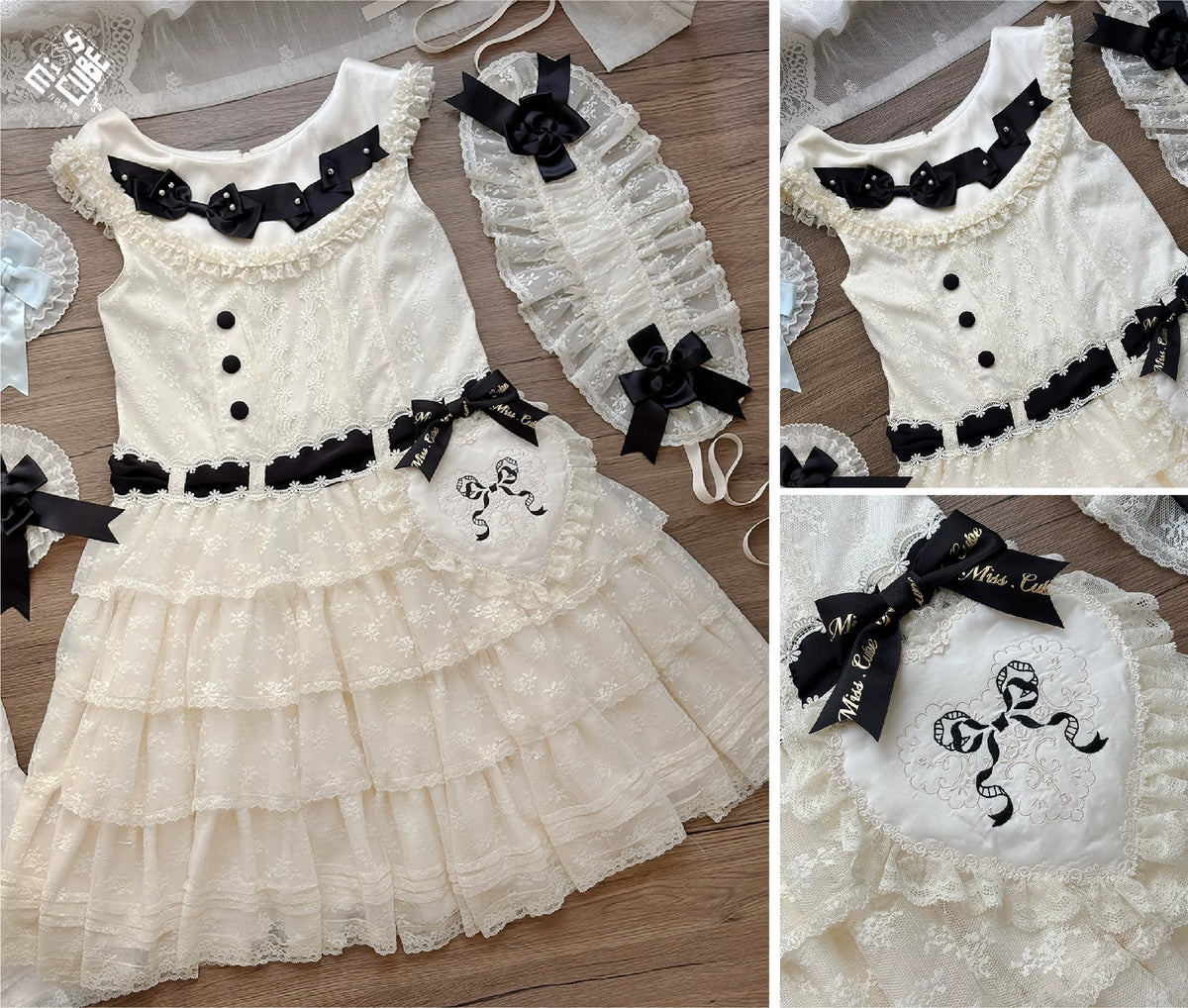 【受注予約10/13まで】Dream Lace ドールスタイルジャンパースカート