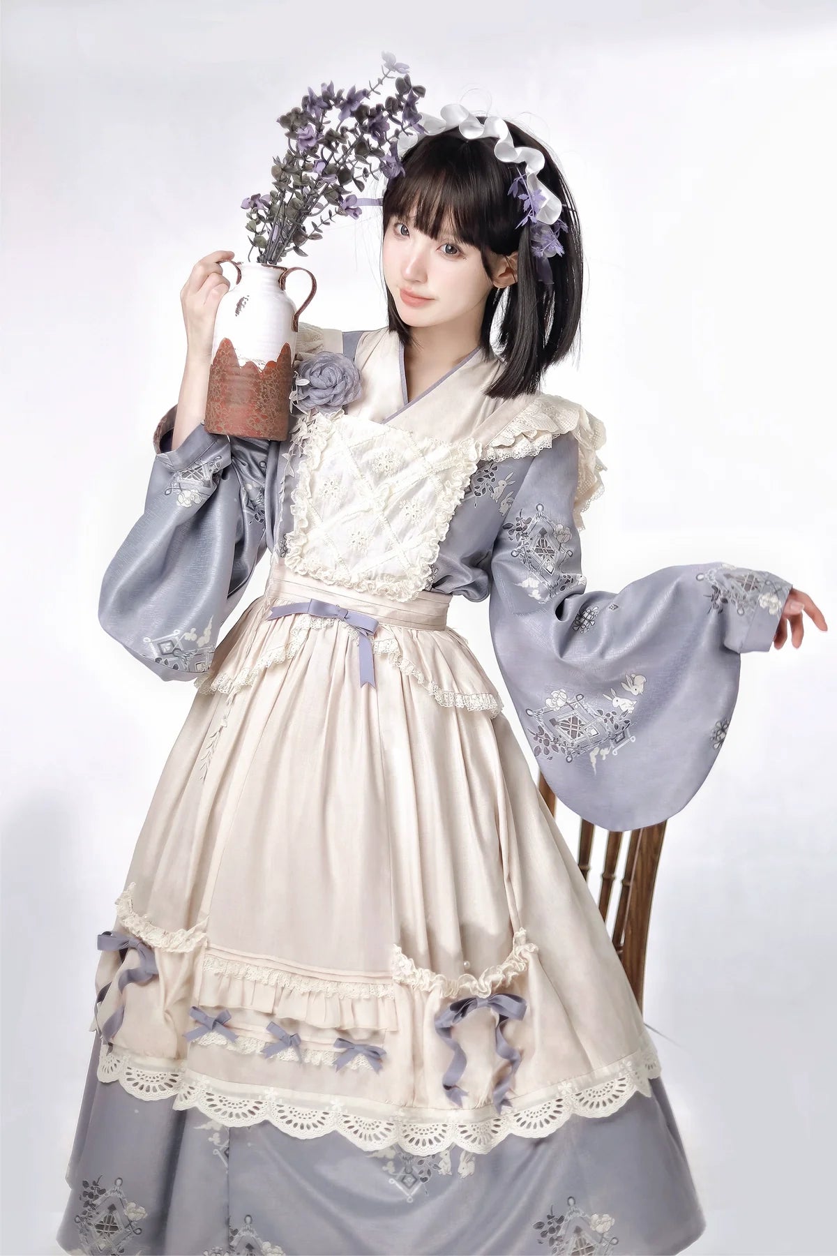 Hana Usagi Chinese style maid dress and apron