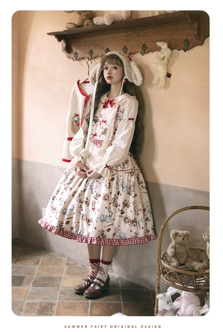 Wild Strawberries 2way long sleeve dress