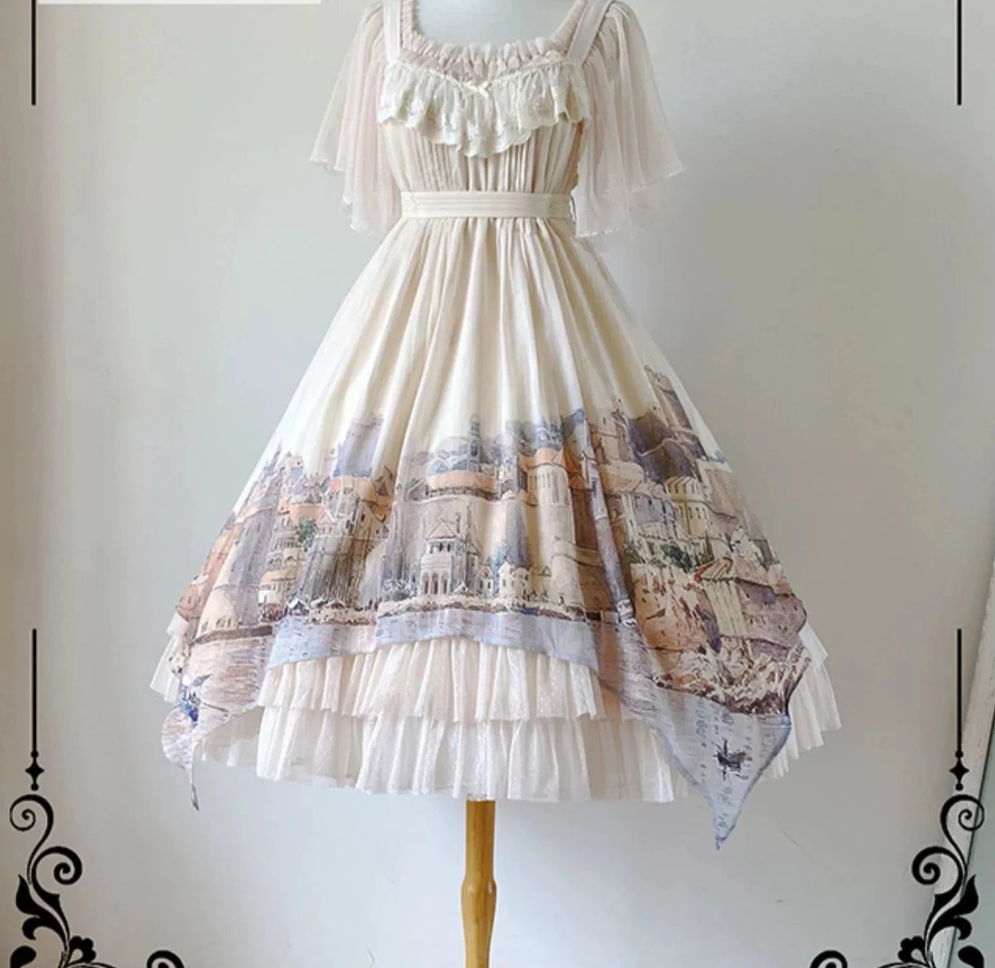 [Sales period ended] Sparkle of the Adriatic Coast Chiffon Jumper Skirt