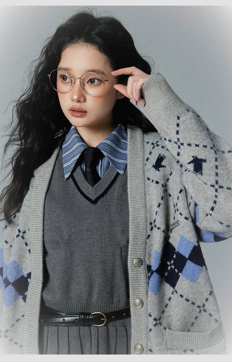 [Pre-order] Hogwarts School of Witchcraft and Wizardry Argyle School Cardigan