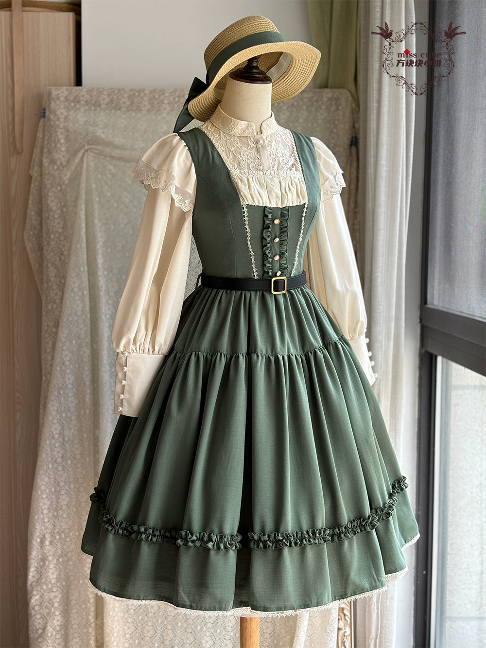 【予約販売】Sketch Wild Rose ジャンパースカート 無地タイプ