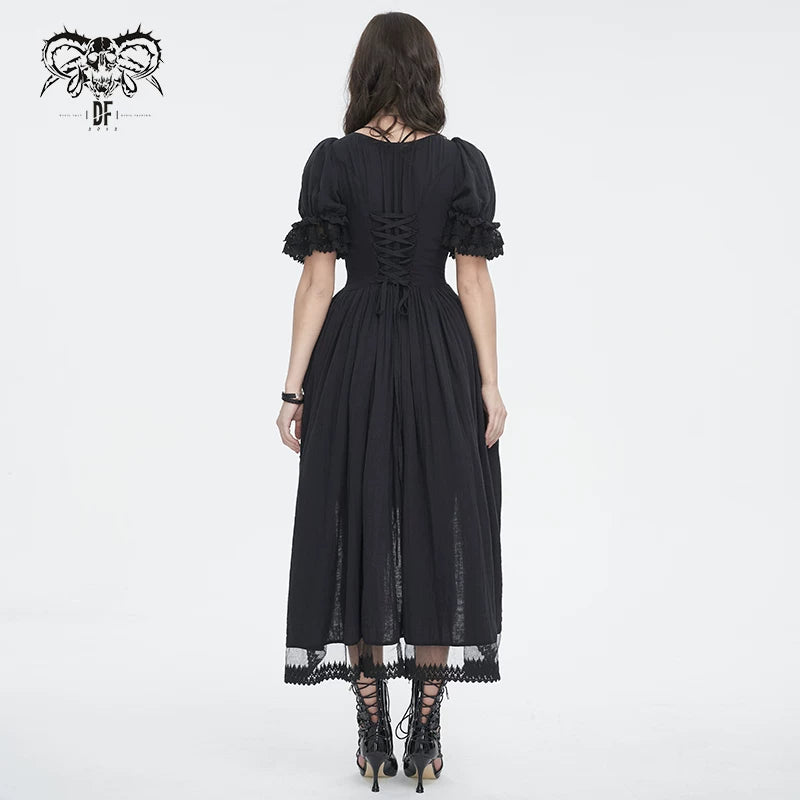 【Devil Fashion】ゴシックヴィクトリアン ティアードスカートワンピース | Noir Victorian