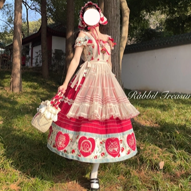 【販売期間終了】Apple Paradise トップス＆スカートのセット・ロング丈