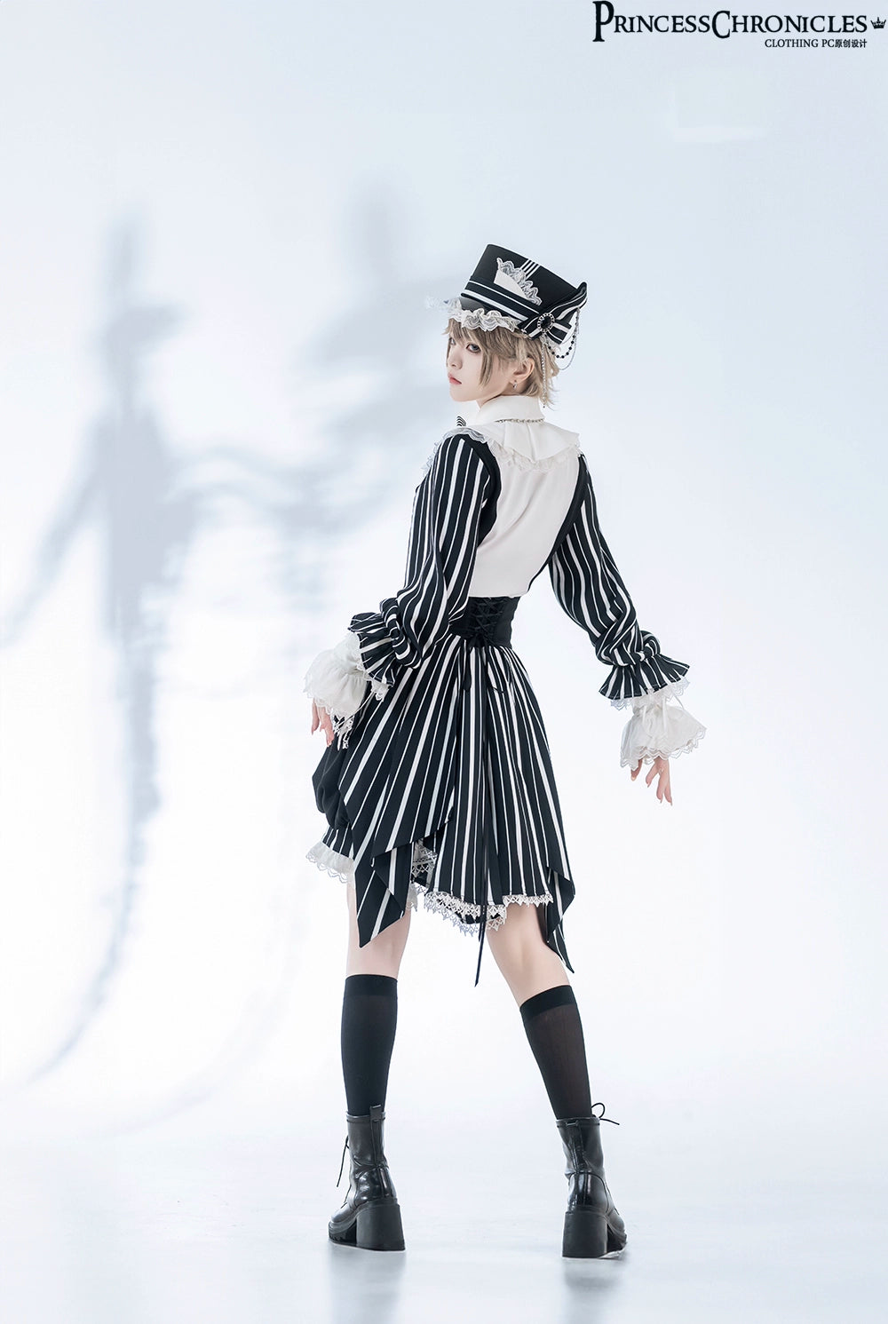 【予約販売】Marvelous Trick 皇子系ストライプショートパンツ