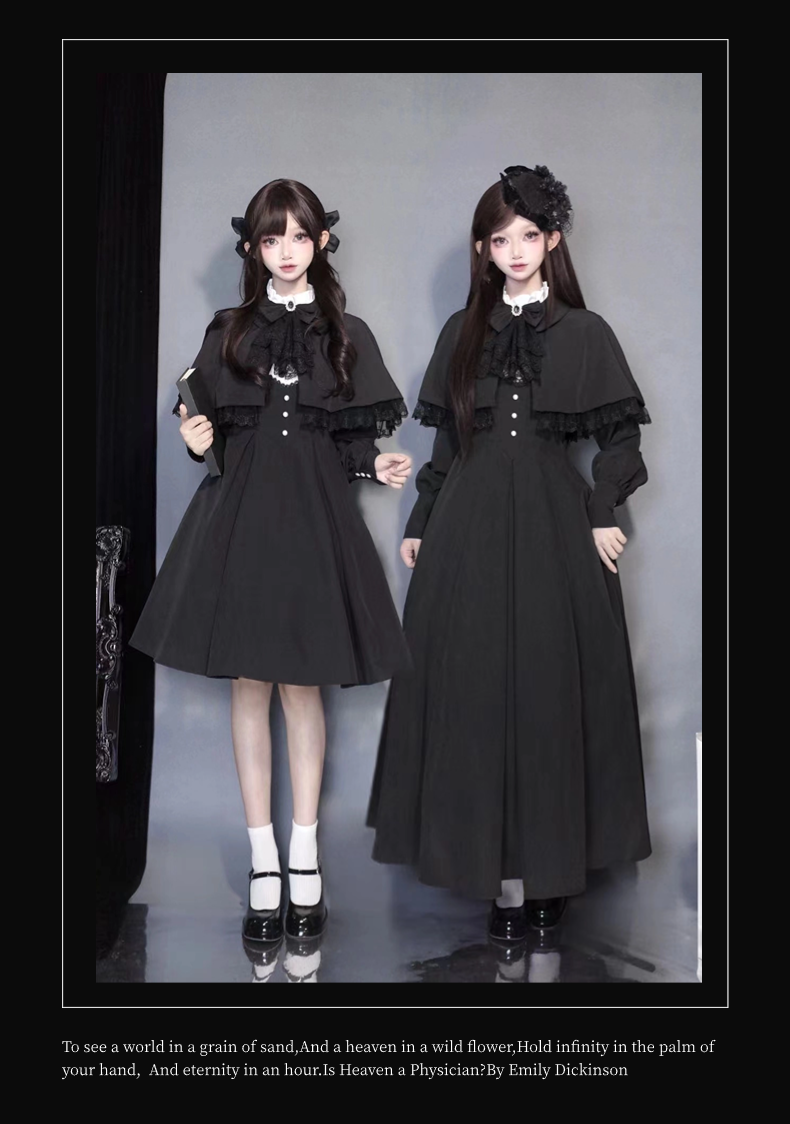 Sing in the Morning and Pray at Night One-piece and cloak set