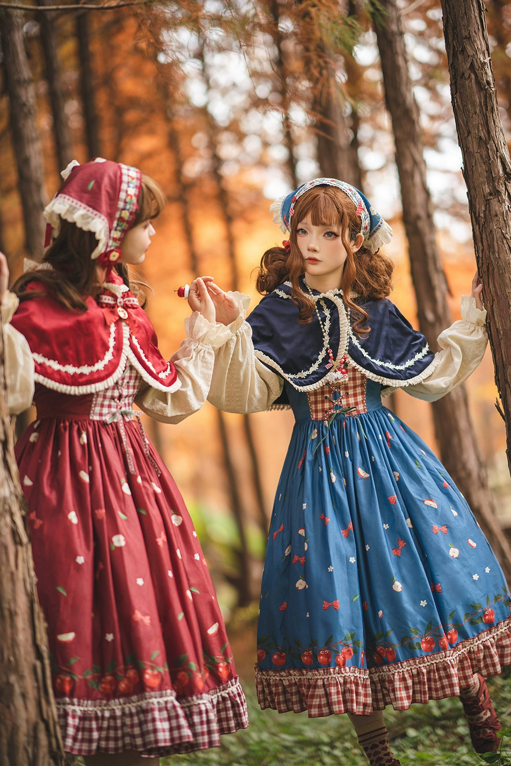 【予約販売】Apple Garden バイエルン風ドッキングワンピース