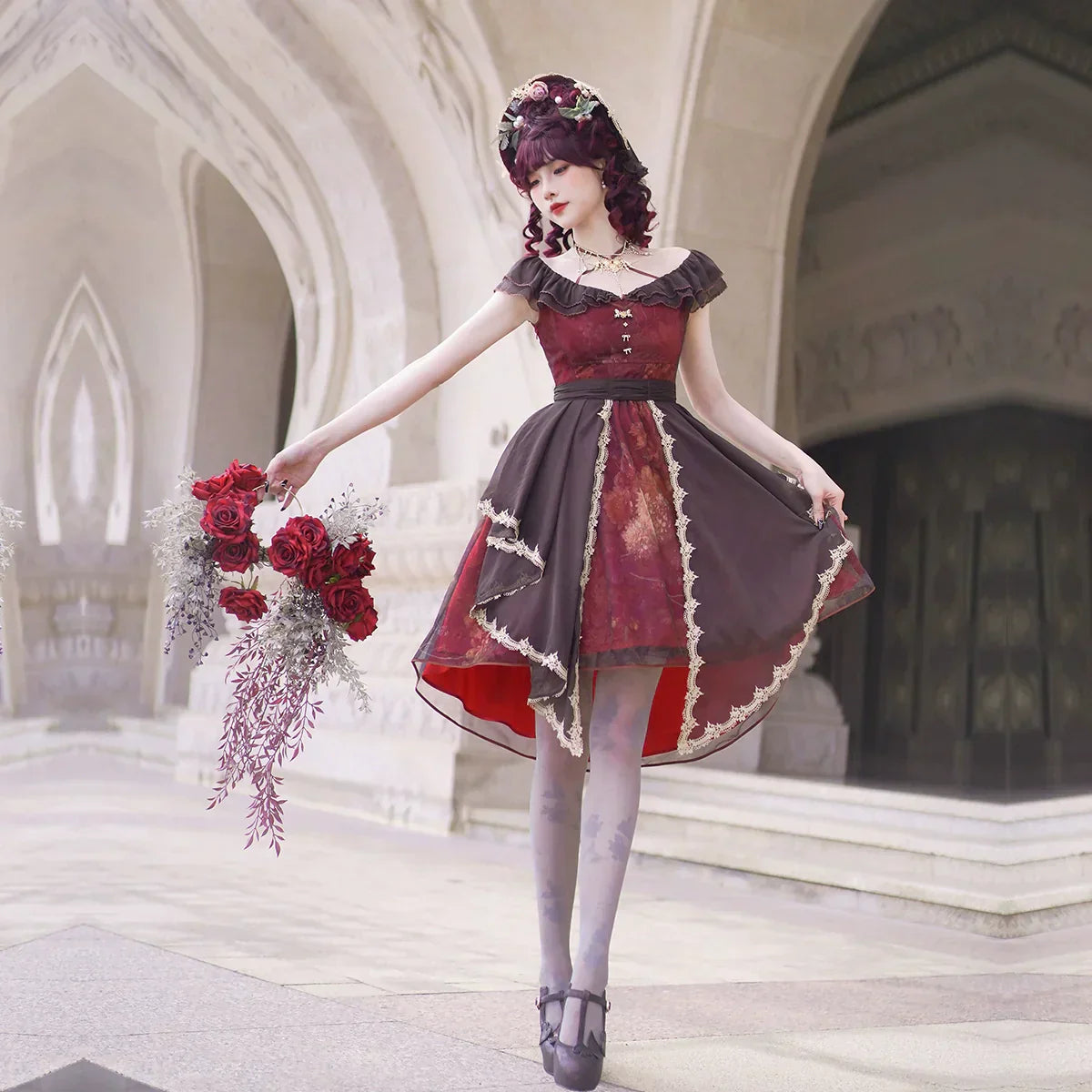 【同時購入のみ】Porcelain Flower Garden フラットハット