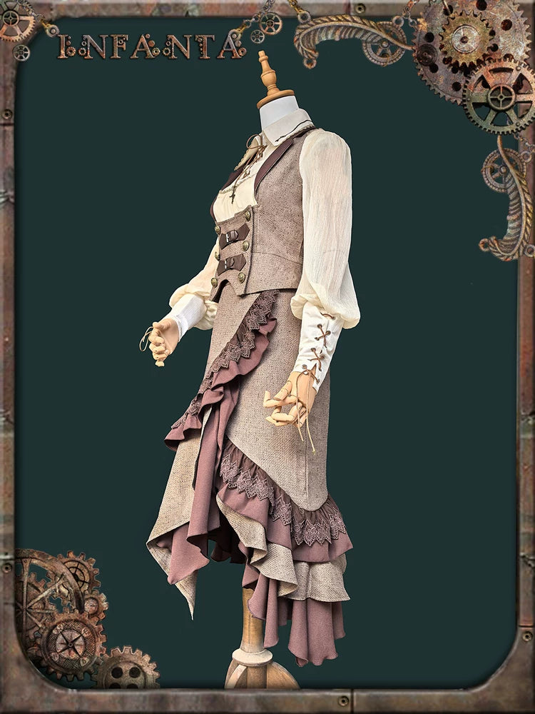 Antique Traveler ベスト＆スカートセット