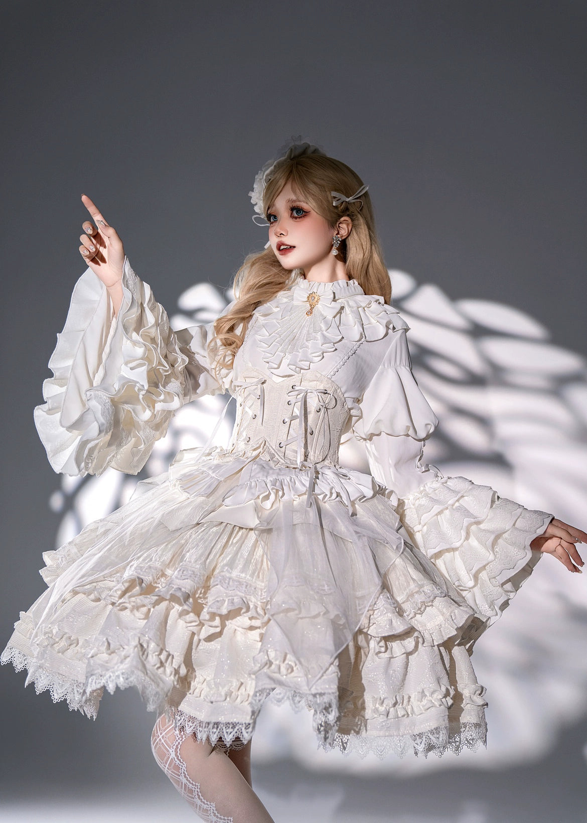 【再販・受注予約8/14まで】Good and Evil Angel ティアードスカート