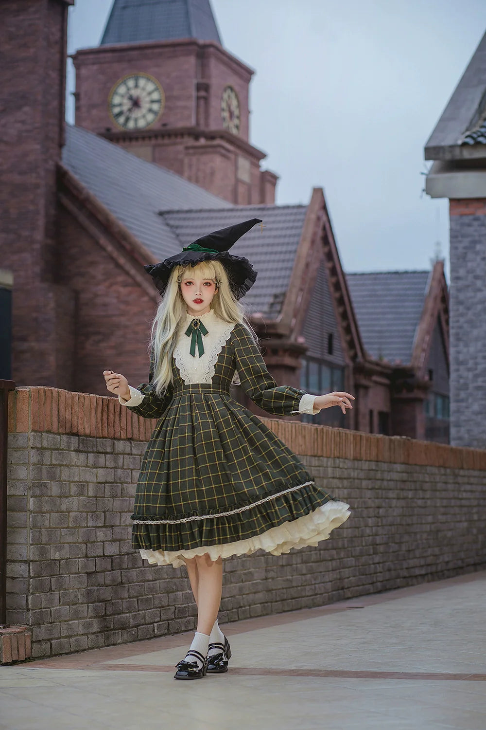 [Pre-order] British Classical Lolita Warm Check Dress