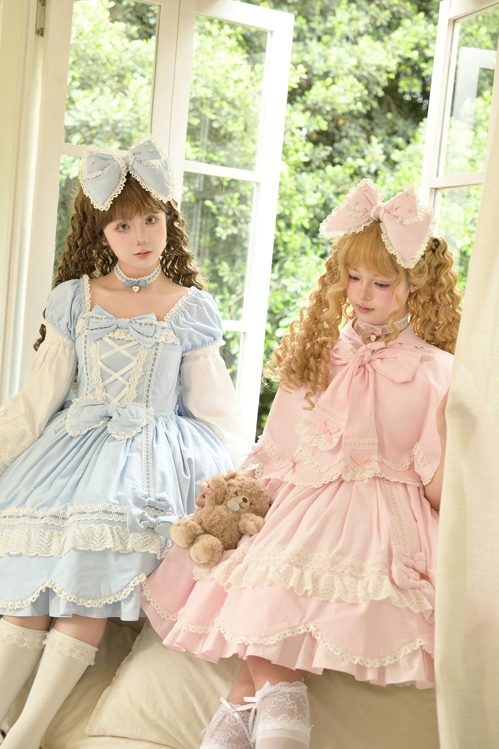 【予約販売】Antique Petal Rabbit リボンワンピース