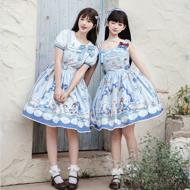 Penguin Navy マリンスタイルワンピース