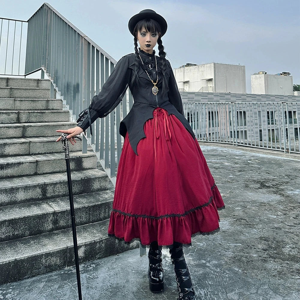 予約販売】Sketch Wild Rose ハイウエストスカート 無地タイプ 予約販売】Sketch Wild Rose ハイウエストスカート 無地タイプ