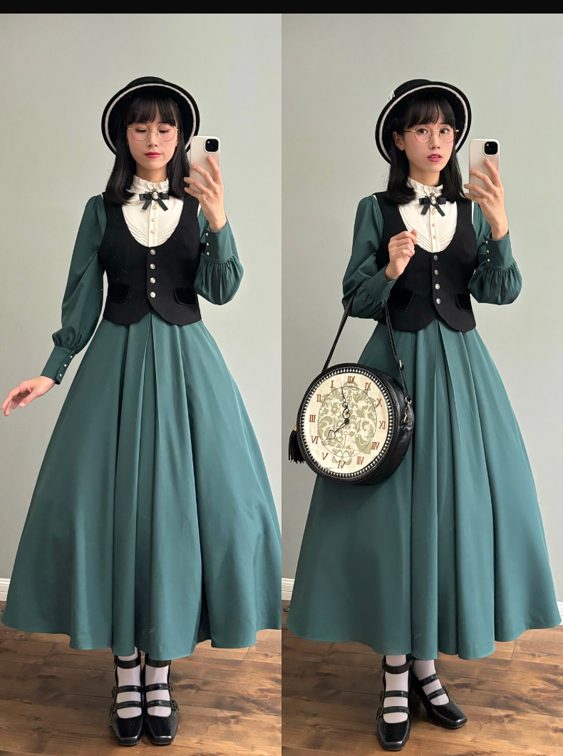 Sing in the Morning and Pray at Night One-piece and cloak set