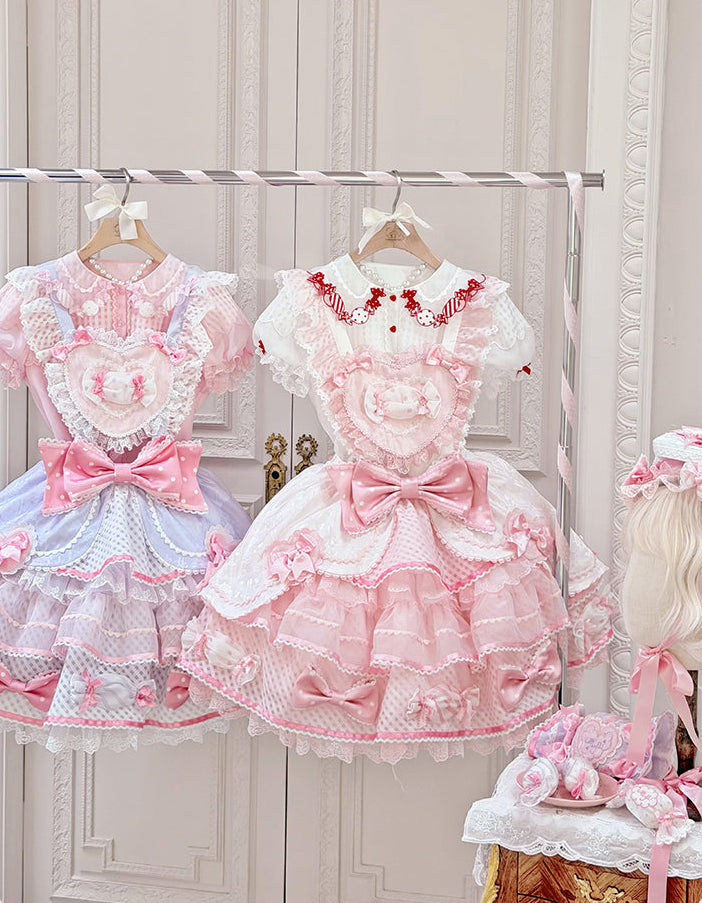 【受注予約12/8まで】Candy Doll サスペンダースカート