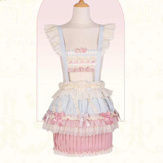 【受注予約1/26まで】Sweet Cup Cake サスペンダースカート
