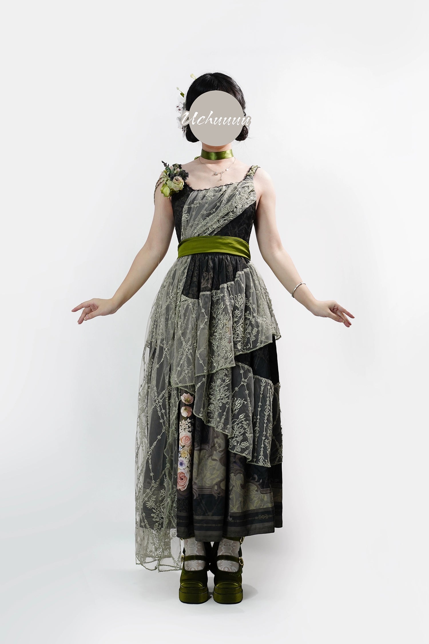 [Pre-orders available until 1/23] Anthea Garden jumper skirts in two styles, with floral prints
