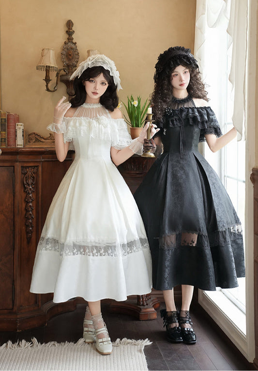 ローズジャガードホルターネックワンピース 単品・セット