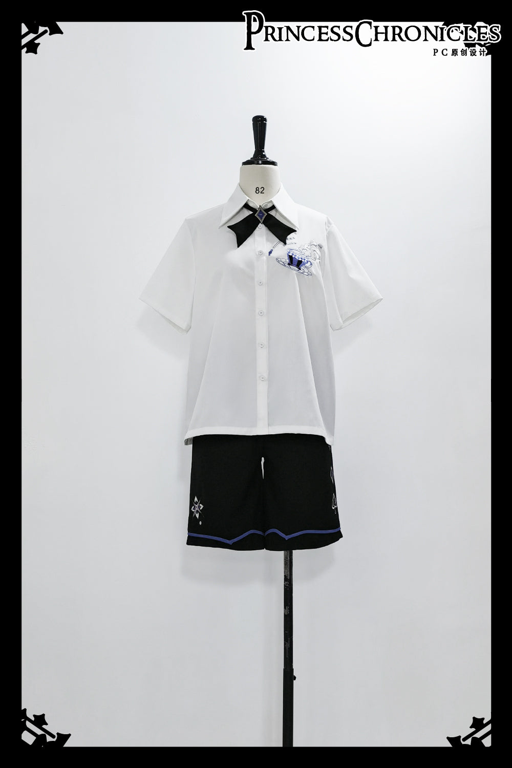 【予約販売】皇子系 トランプ柄のショートパンツ